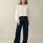 Amaya Puff-Sleeve Long Sleeve Top in Lace