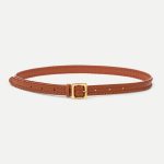 Arc Braided Leather Belt in Vegetable-Tanned Leather