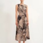 Athena Print Dress in Cotton Sateen