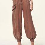 Alice Airy Elasticated Waist Balloon Pants in Cupro Tencel Blend