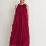 Alice Hand Woven Flora Sleeveless Dress in Acetate-Linen Blend