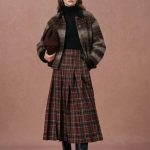 Audrey Corduroy Plaid Jacket in Double Faced Merino Alpaca Tweed